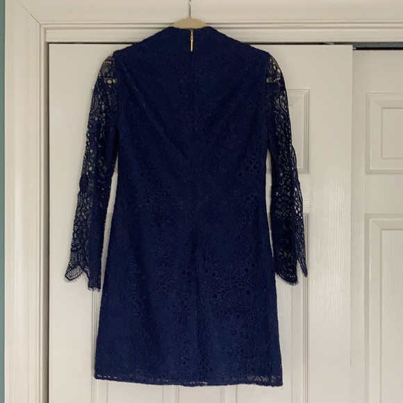 NWT Lilly Pulitzer Felicity Navy Sunburst Lace Dress Size 0 Gorgeous!!! - Picture 7 of 12